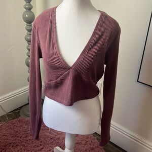 Wild Fable Crop Top Long Sleeve